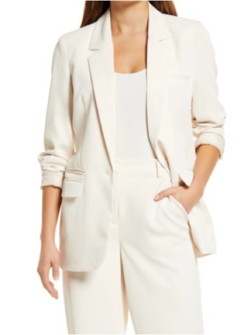 Vero Moda AWARE Ivory Oversized Blazer | Size 8 / EU 40 | Never worn